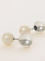 Reversible Stud Earring | Silver