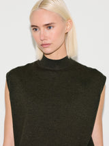 Merino Cocoon Tank | Khaki