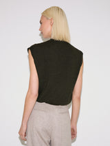 Merino Cocoon Tank | Khaki