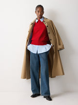 Merino Cocoon Tank | Red