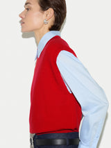 Merino Cocoon Tank | Red