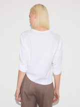 Long Sleeve Patch Pocket T-shirt | White