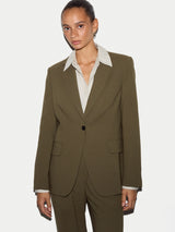 York Fluid Twill Blazer | Khaki