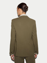 York Fluid Twill Blazer | Khaki