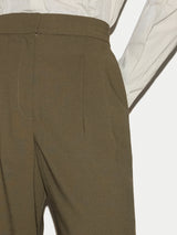 Chaplin Fluid Twill Trouser | Khaki