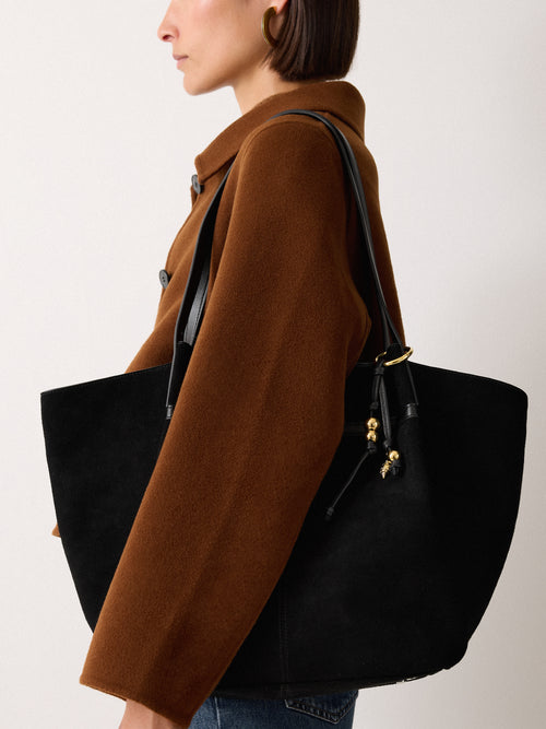 Leather Trinkets Bag Charm | Black