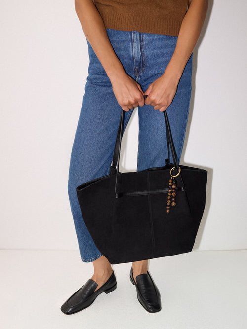 Semi Precious Bead Bag Charm | Brown