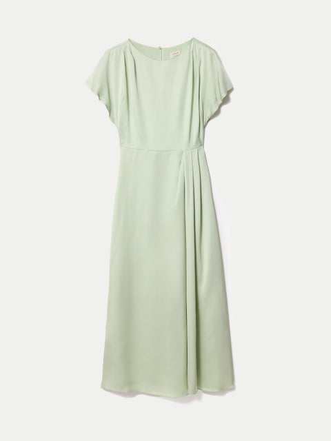 Cap Sleeve Satin Dress | Pale Green Jigsaw Cap Sleeve Satin Dress | Pale Green Jigsaw