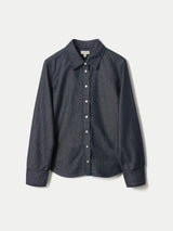 Washed Denim Button Down Shirt | Indigo