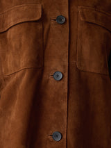 Suede Patch Pocket Jacket | Tan