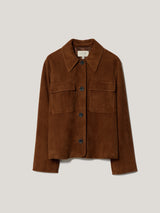 Suede Patch Pocket Jacket | Tan
