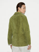 Suede Raglan Sleeve Jacket | Green