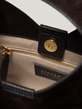 Mini Heckfield Suede Tote | Chocolate