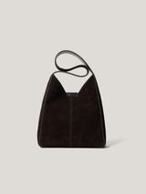 Mini Heckfield Suede Tote | Chocolate
