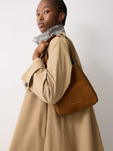 Mini Heckfield Suede Tote | Tan