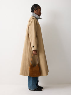 Mini Heckfield Suede Tote | Tan