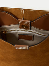 Mini Heckfield Suede Tote | Tan