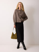 Mini Heckfield Suede Tote | Green