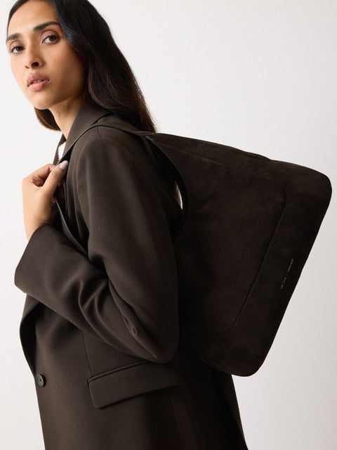 Hazel Suede Hobo Shoulder Tassel Bag main image 1