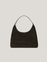 Suede Hobo Shoulder Bag | Brown