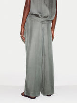 Cupro Relaxed Fit Trouser | Khaki