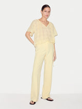 Drawstring Detailed Top | Yellow