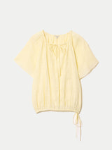Drawstring Detailed Top | Yellow