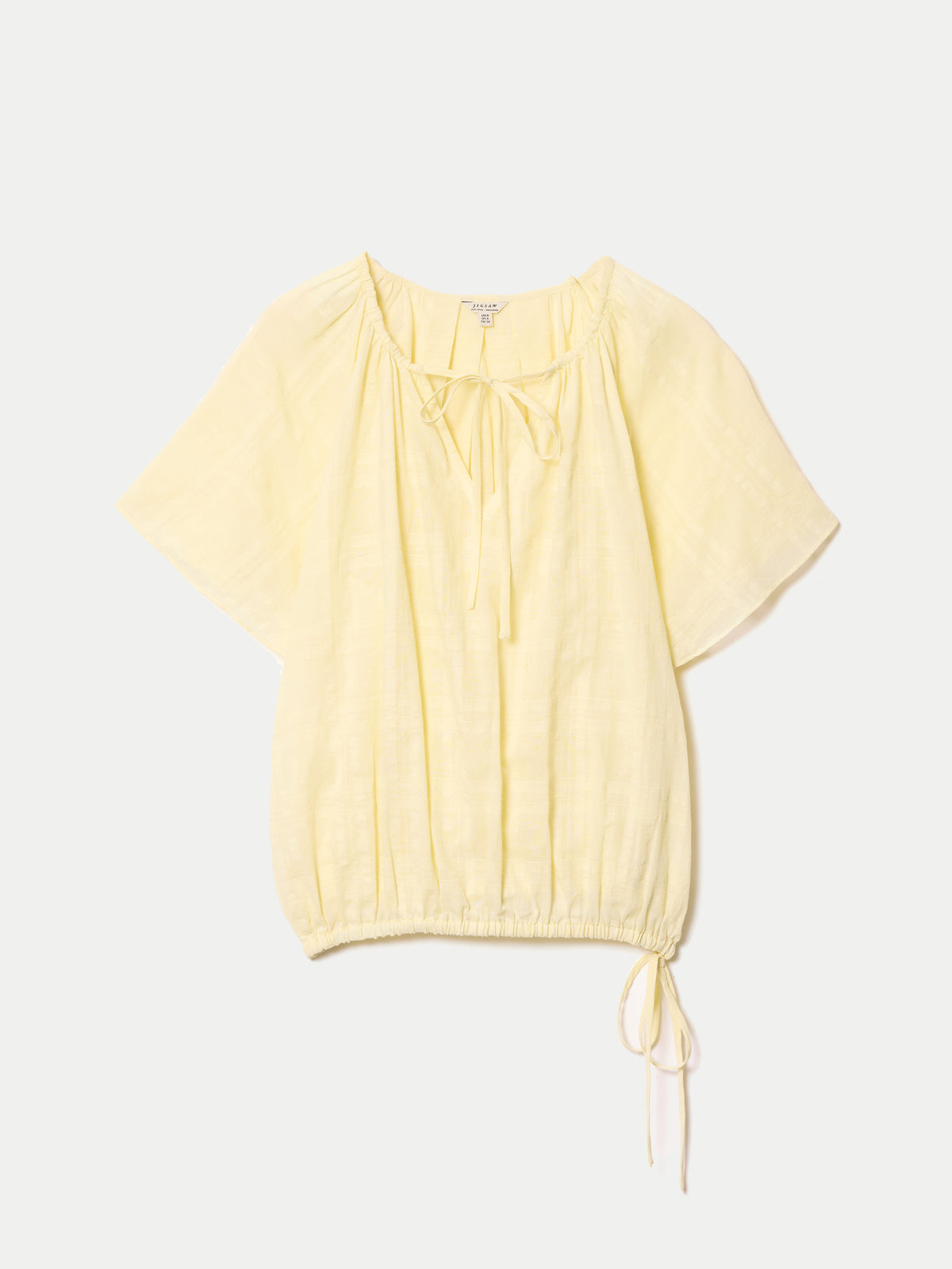 Drawstring Detailed Top | Yellow – Jigsaw