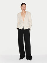 Modern Crepe Wide Leg Trouser | Black