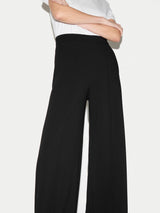 Modern Crepe Wide Leg Trouser | Black
