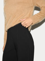 Modern Crepe Wide Leg Trouser | Black
