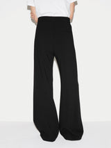 Modern Crepe Wide Leg Trouser | Black