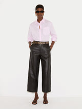 Dale Nappa Leather Trouser | Dark Brown