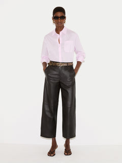 Dale Nappa Leather Trouser | Dark Brown