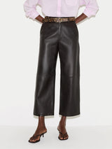 Dale Nappa Leather Trouser | Dark Brown