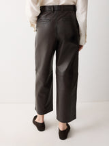 Dale Nappa Leather Trouser | Dark Brown