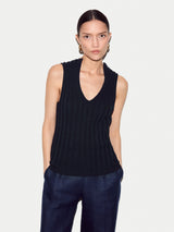 Cotton 90's Rib Tank | Navy