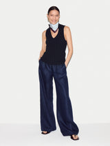 Cotton 90's Rib Tank | Navy
