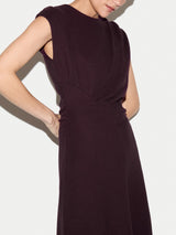 Ruched Seam Jersey Dress | Purple