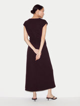 Ruched Seam Jersey Dress | Purple