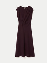 Ruched Seam Jersey Dress | Purple