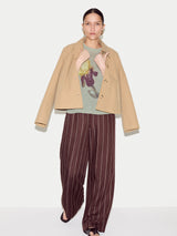 Painted Iris Print Jumper | Green