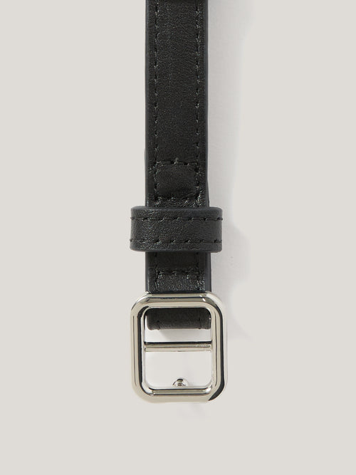 Elastic Square Buckle Belt (Cream, Khaki)