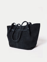 Shopper Suede Tote Bag | Navy