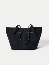 Shopper Suede Tote Bag | Navy