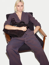 Shopper Suede Tote Bag | Chocolate