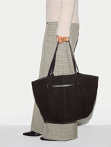 Shopper Suede Tote Bag | Chocolate
