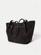 Shopper Suede Tote Bag | Chocolate