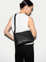 Bella Leather Cross Body Bag | Black