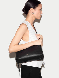Bella Leather Cross Body Bag | Black